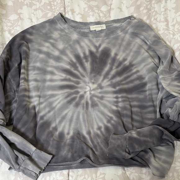 Treasure & Bond Gray Tie-Dye Top - Picture 1 of 2